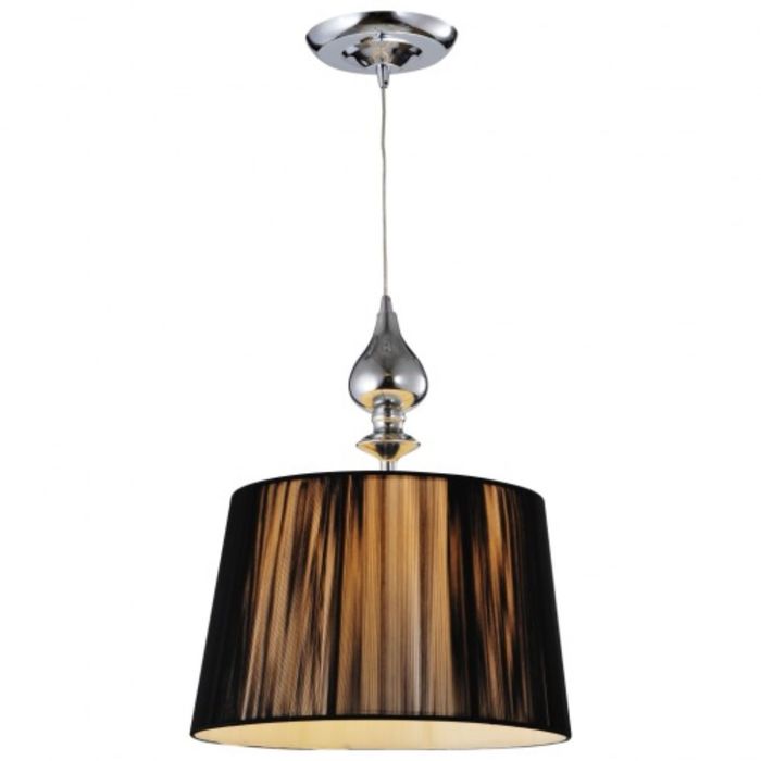 Люстра подвесная "Эли" 1 лампа Е27 60Вт черный 30х30х95