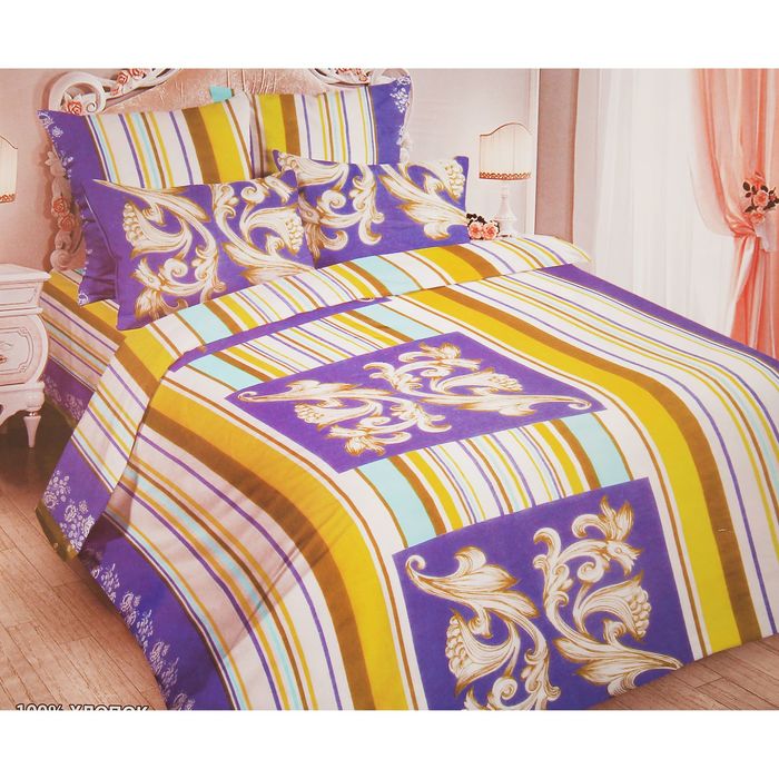 Постельное бельё "Добрые традиции" 2 сп., рис. 342, 180х215, 175х215, 70х70 - 2шт., бязь 105 г/м2