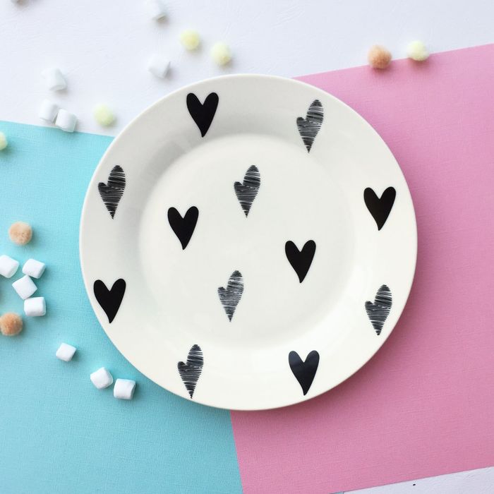 Тарелка 20 см "Маленькое сердце", с бортами