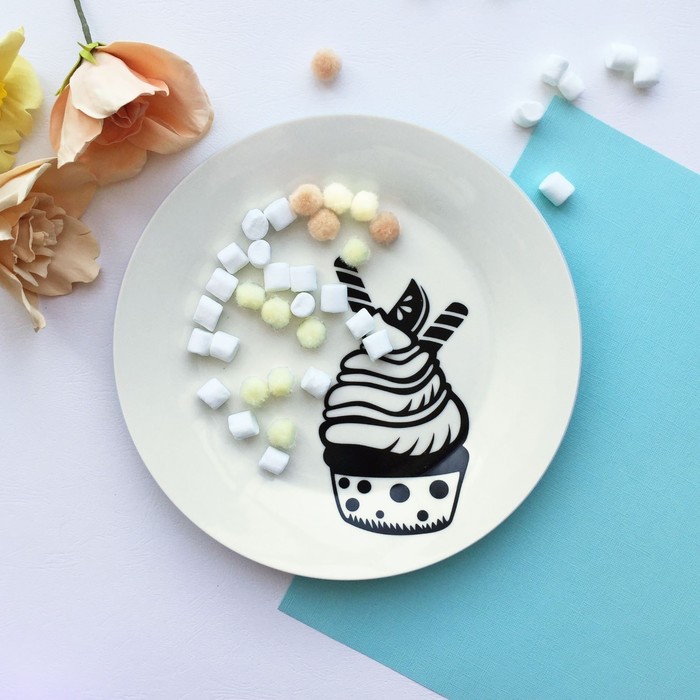 Тарелка 20 см "Маффин", с бортами