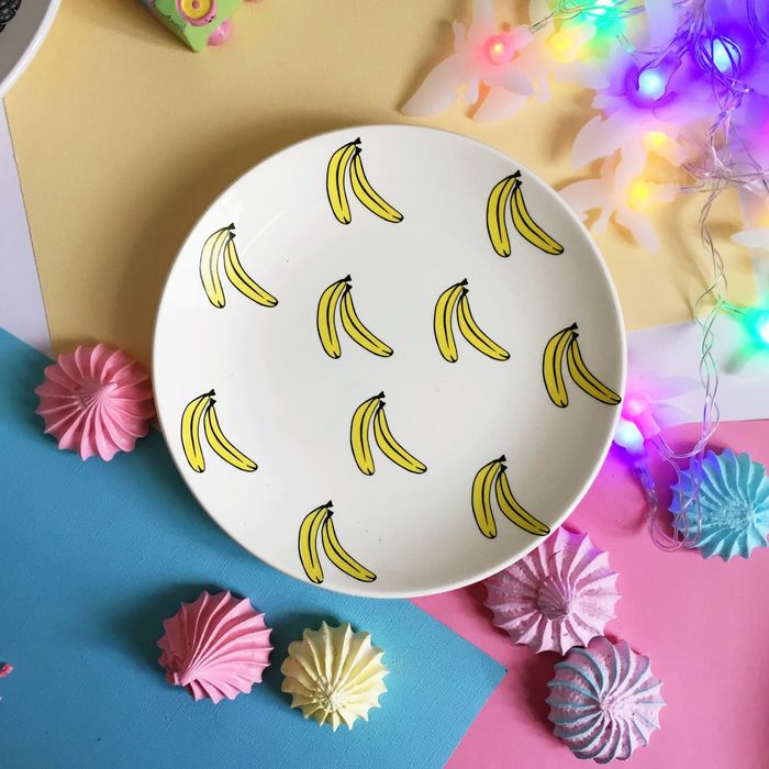 Тарелка 22 см "Бананы"
