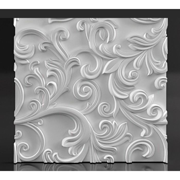 Гипсовая 3D панель Agave 500х500