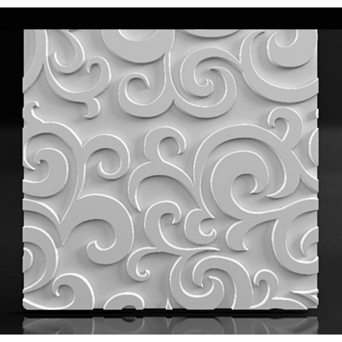 Гипсовая 3D панель Leaf 500х500