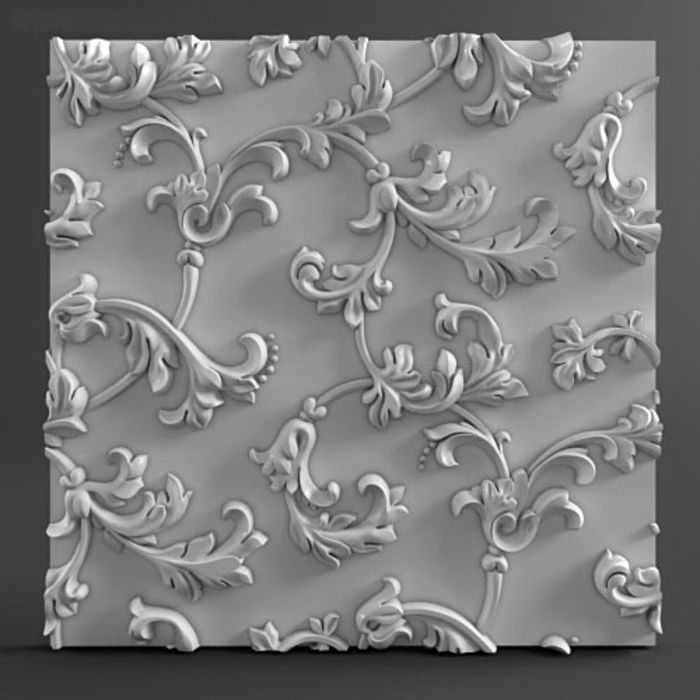 Гипсовая 3D панель Rasvet 500х500