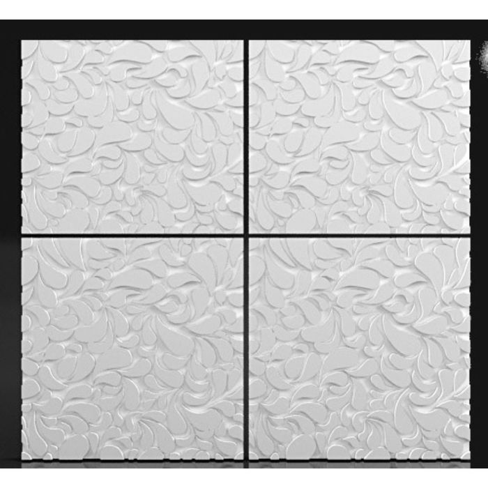 Гипсовая 3D панель Sheet 500х500