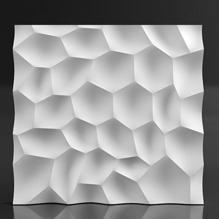 Гипсовая 3D панель Slope 500х500