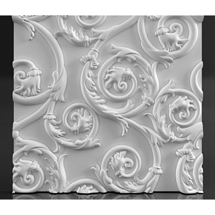 Гипсовая 3D панель Twig 500х500
