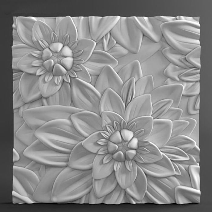 Гипсовая 3D панель Werdi 500х500