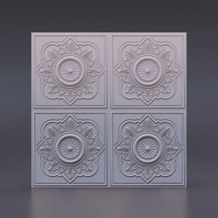 Гипсовая 3D панель "Азия" 500х500