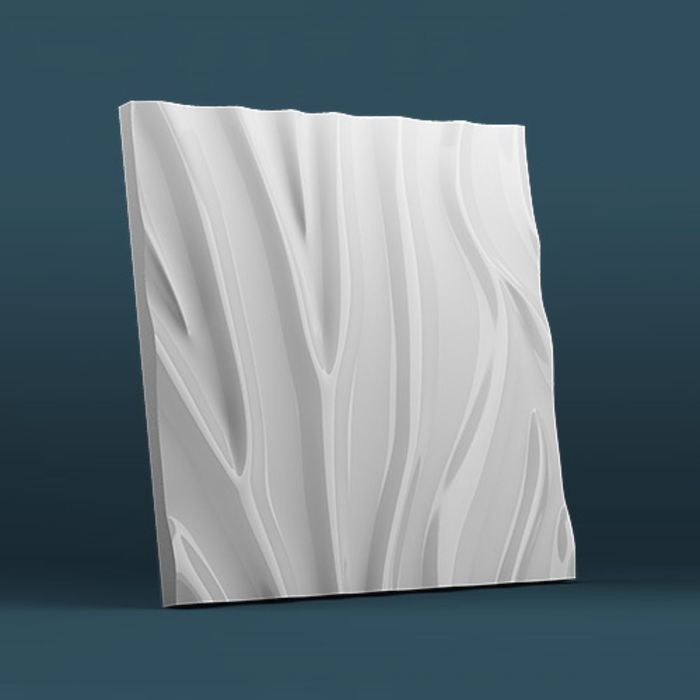 Гипсовая 3D панель "Зебра" 500х500