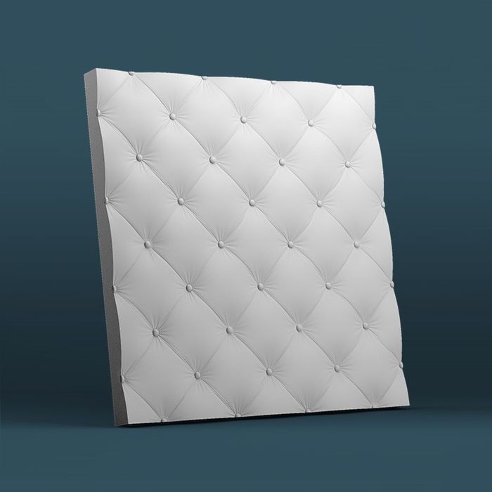 Гипсовая 3D панель "Кожа мелкая" 500х500