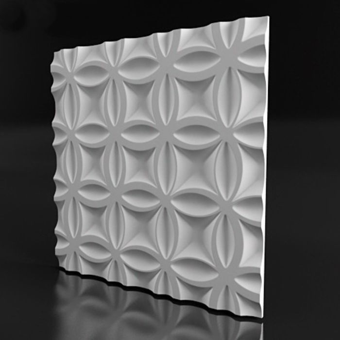 Гипсовая 3D панель "Краз" 500х500