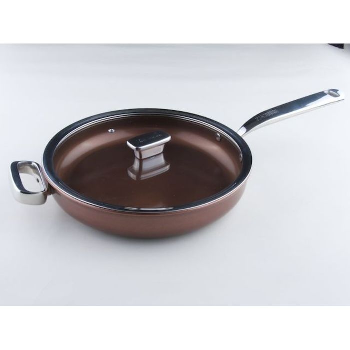 Гл.сковорода 28см c крышкой(стекло) Siena