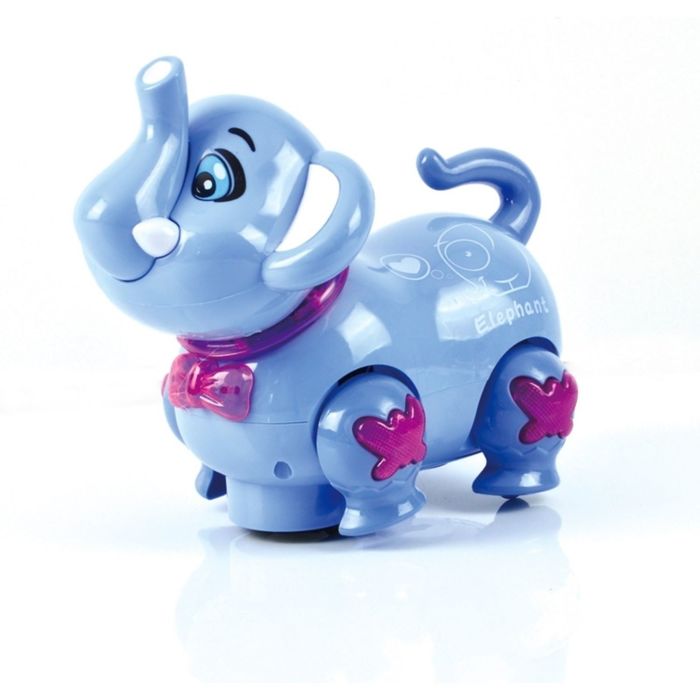 Игрушка "Зверята: Слонёнок", 18 см, свет, звук, цвет голубой, MIOSHI active