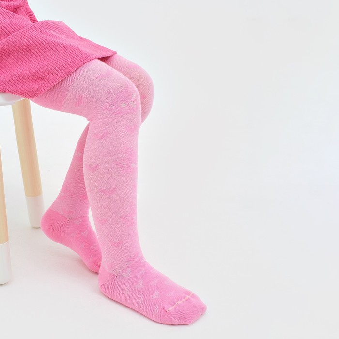 Колготки детские ажурные"Мари", рост 122-128 см, 7-8 лет, 80% хл.,17% п/а, 3% эл.