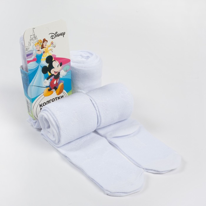 Колготки детские ажурные "Принцессы: Золушка", рост 104-110 см, 4-5 лет, 80% хл.,17% п/а, 3% эл.