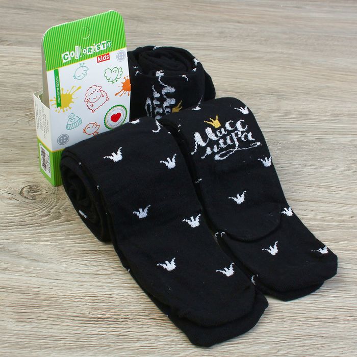 Колготки детские "Мисс мира" рост 86-92 см, 1,5-2 года, 80% хл.,17% п/а, 3% эл.