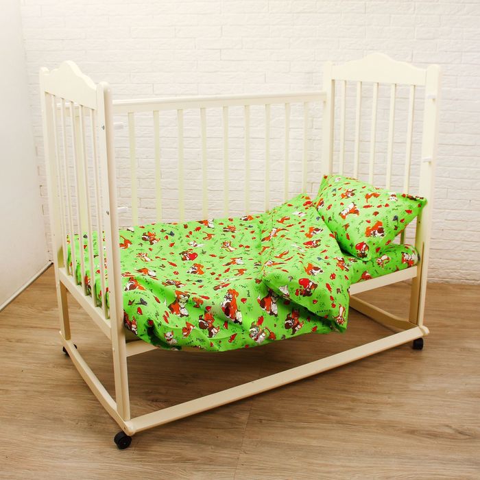 Детское постельное бельё Galtex "Друзья", цвет микс, 147х112см, 150х100см, 40х60см 1шт, бязь 120±6 г/м