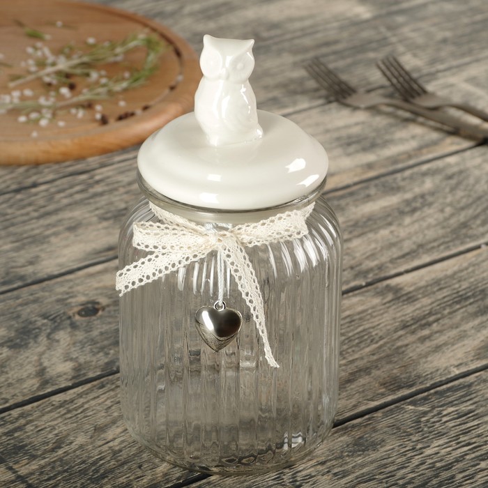 Банка для сыпучих продуктов 1,05 л "Совушка"