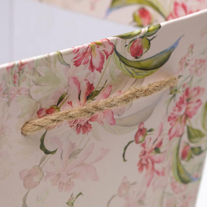 Переноска для цветов с ручками 18 х 18 х 30 см