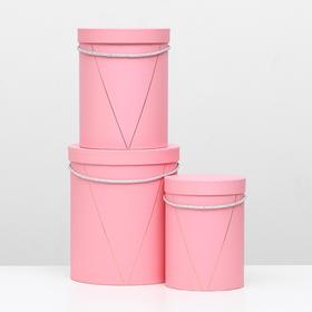 

Набор коробок 3 в 1, розовый, 23 х 23 х 27 - 15 х 15 х 21,5 см