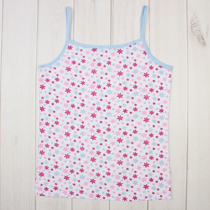 Майка для девочки, рост 152-158 см, цвет белый