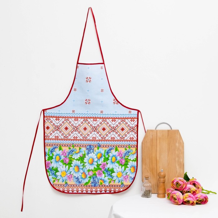 Фартук без кармана Ромашки 73х55