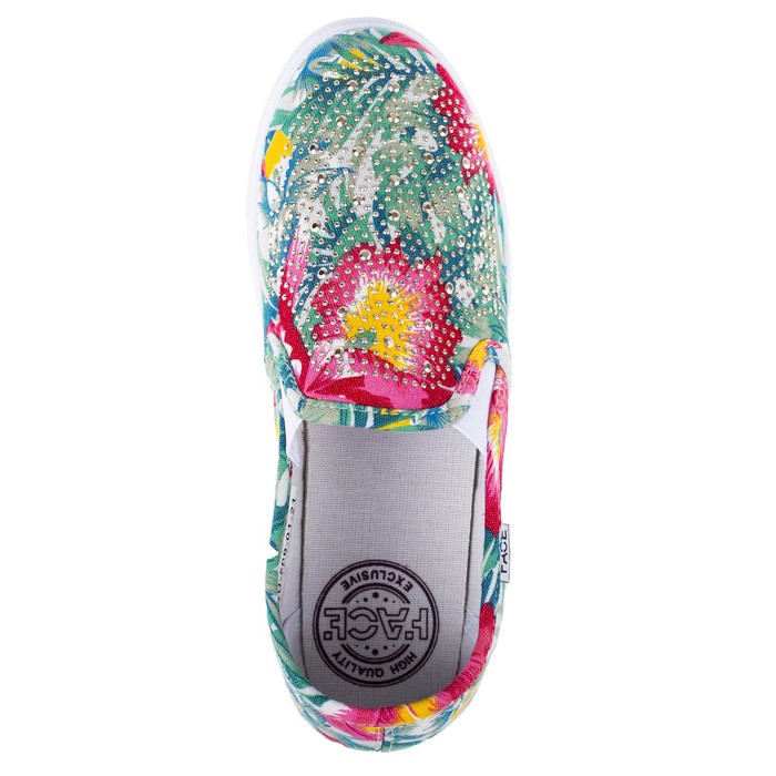 Слипоны женские, размер 37, цвет зелёный (арт. CWU-509-01-21)