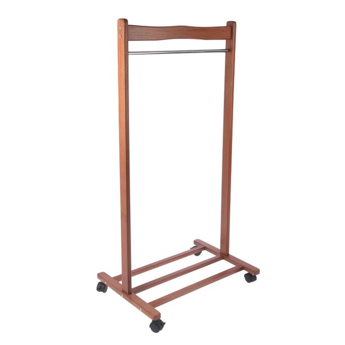 Вешалка гардеробная на колесиках R.Atlant-mini 120х60х30 см, бук