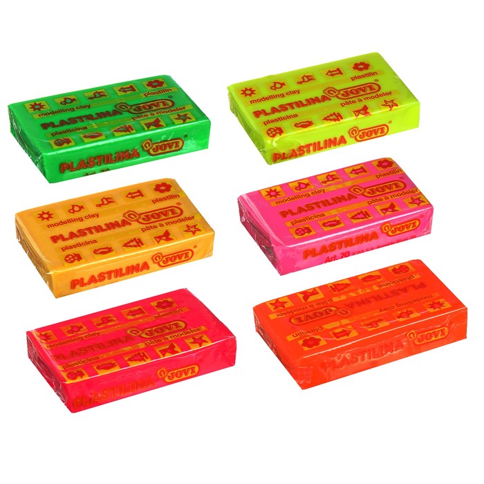 Пластилин флуоресцентный 50 г JOVI