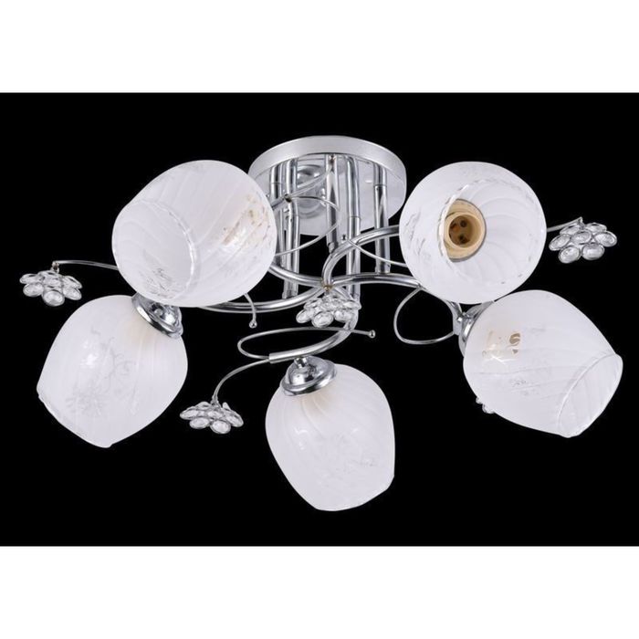 Люстра "Астилия" 5 ламп 60Вт Е27 хром