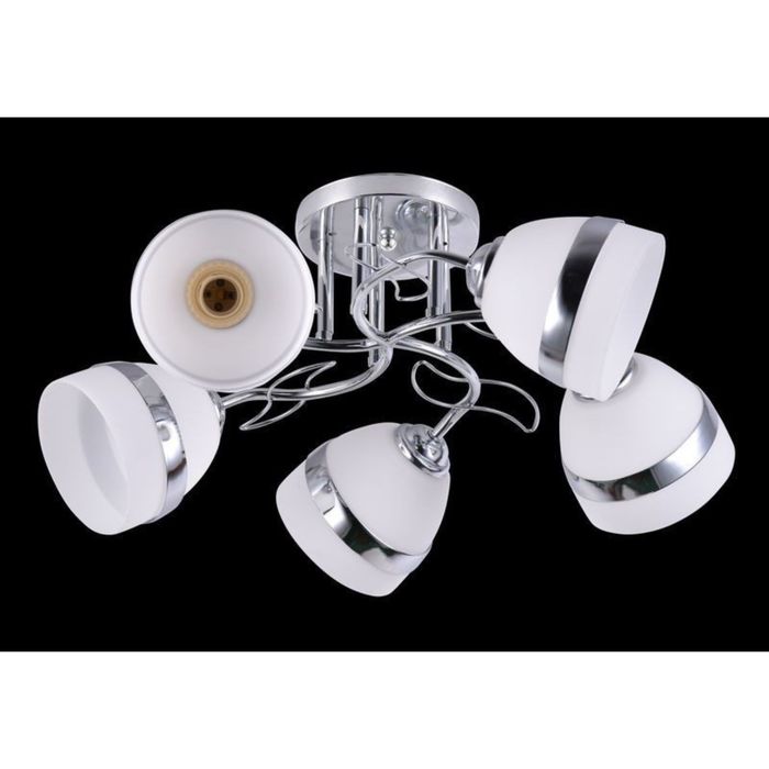 Люстра "Эрколано" 5 ламп 60Вт Е27 хром