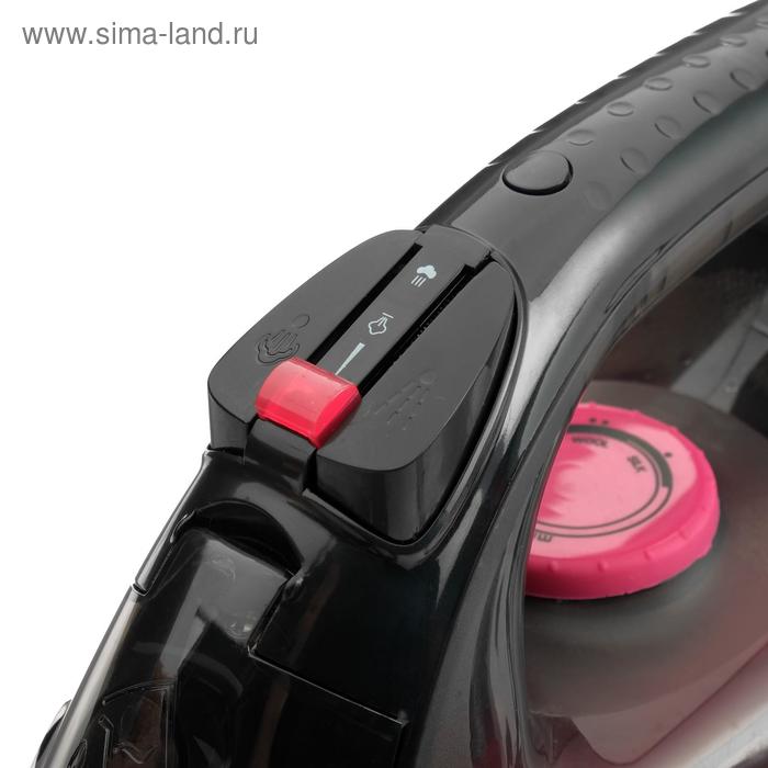

Утюг Sakura SA-3019CBK, 2400 Вт, керамическая подошва, 20 г/мин, 270 мл, чёрно-розовый