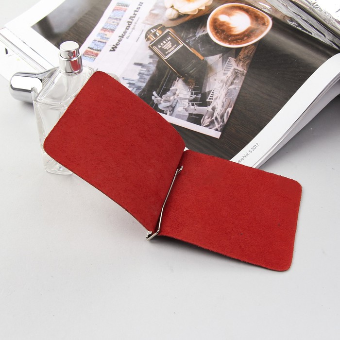 Зажим для купюр, цвет красный