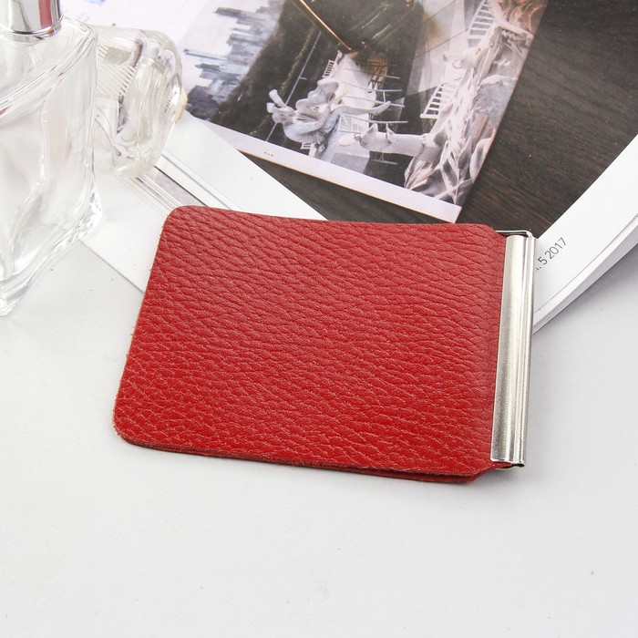 Зажим для купюр, флотер, цвет красный