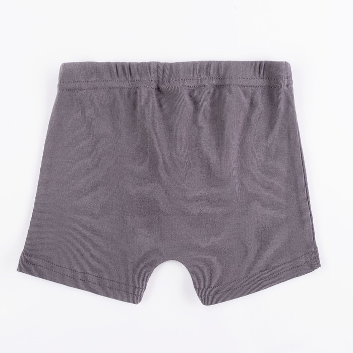 Трусы-боксеры для мальчика, рост 92 см, цвет серый 124_М