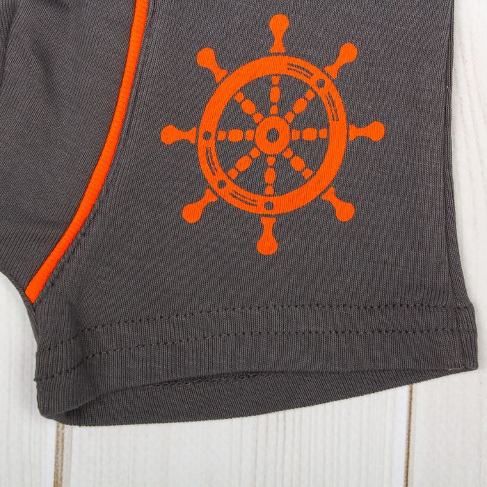 Трусы-боксеры для мальчика, рост 92 см, цвет серый 124_М