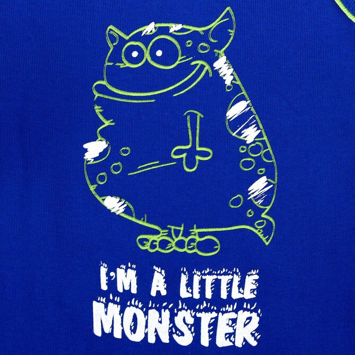 Майка для мальчика, рост 92 см, цвет синий 229_М