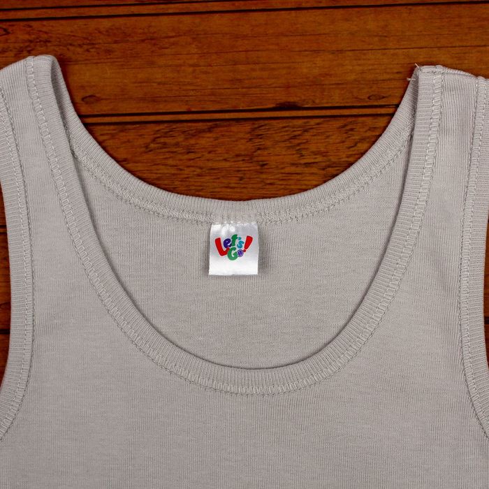 Майка для мальчика, рост 152-158 см, цвет серый 2211