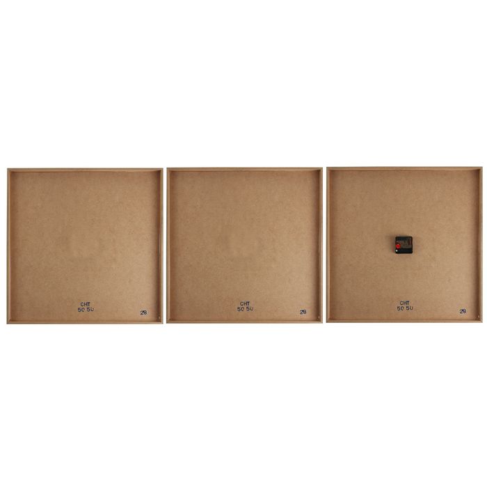 Часы настенные 3в1 модульные «Цветки на камнях», 50 × 50 см