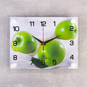 Часы настенные, серия: Кухня, 'Яблоки', 20х26 см микс Ош