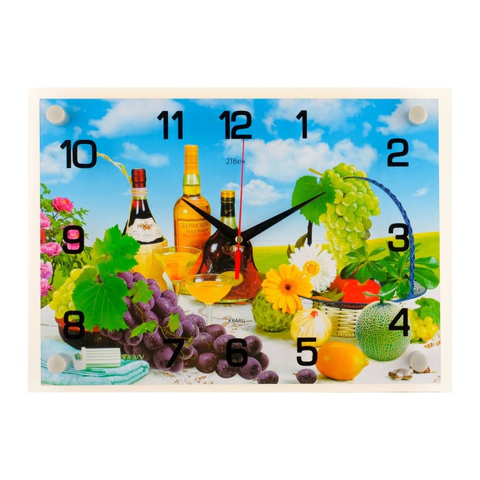 Часы настенные прямоугольные "Натюрморт", 25х35 см