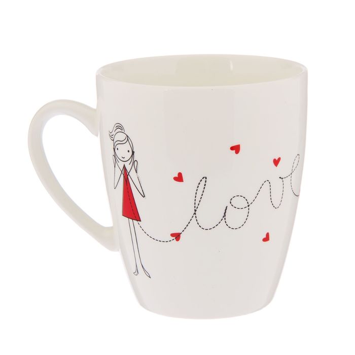 Кружка 370 мл Love, МИКС