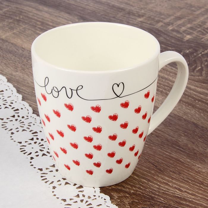 Кружка 370 мл Love, МИКС
