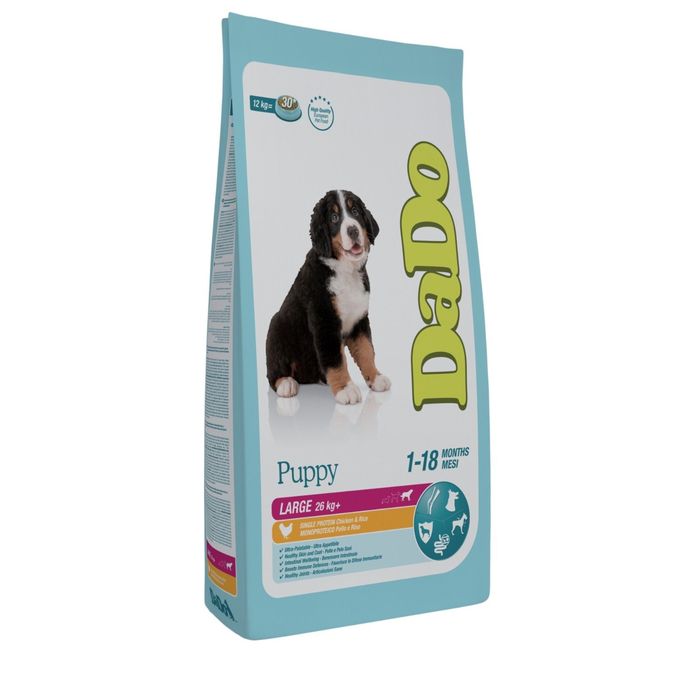 Сухой корм DaDo для щенков крупных пород, с курицей и рисом, 12 кг