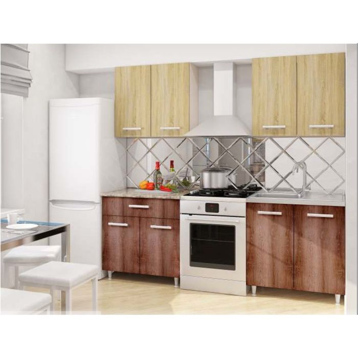 Кухня Умница Эко, 1600 мм, Дуб Сонома/Сакраменто