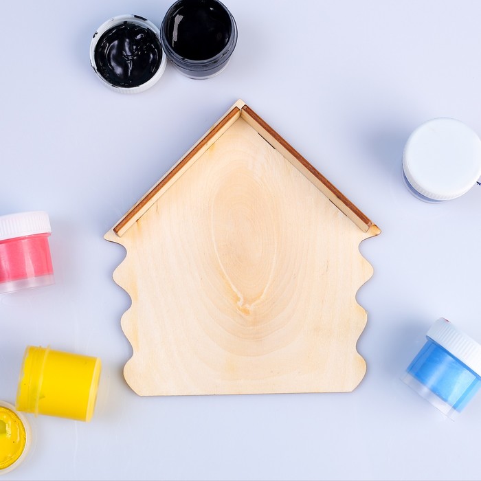 Заготовка ключница домик с козырьком