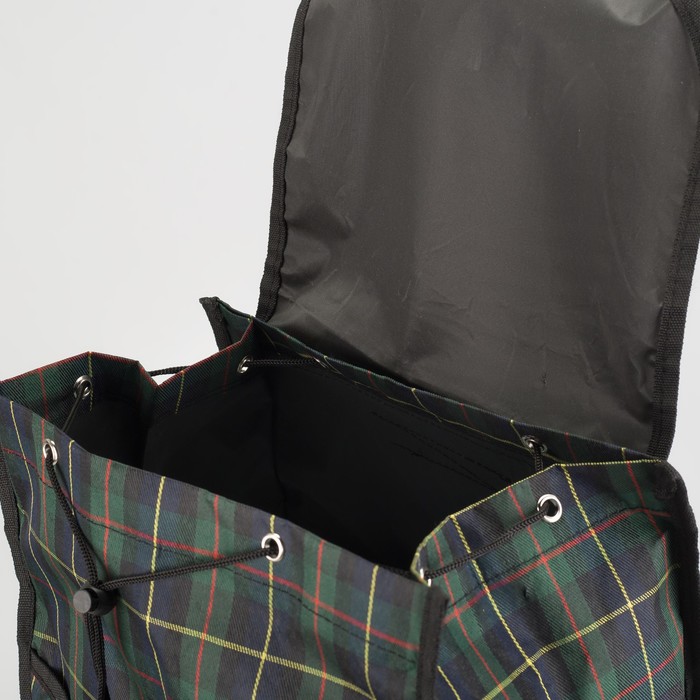 Сумка хозяйственная на тележке, 1 отдел, наружный карман, цвет красный/синий