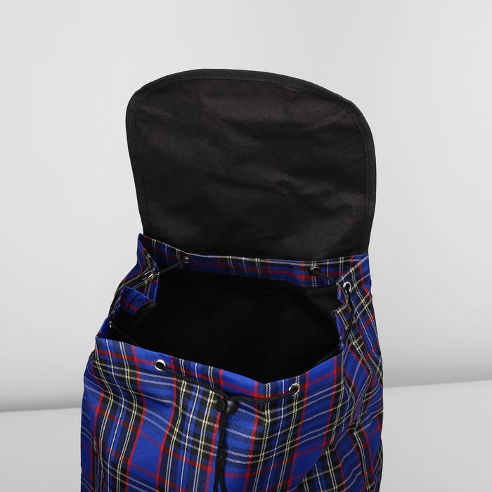 Сумка хозяйственная на тележке, 1 отдел, наружный карман, цвет синий