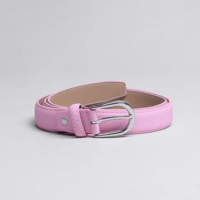 Ремень женский, пряжка металл, ширина - 3 см, цвет розовый
